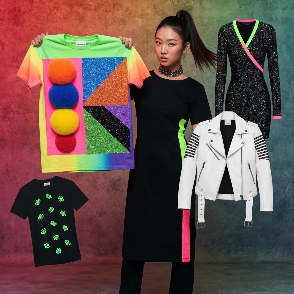 Display of specialty inks and their effects on custom apparel